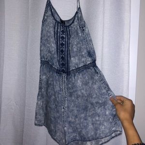 Denim romper